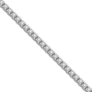 Sterling Silver Round Diamond Tennis Bracelet (0.50 cttw) - Bracelets - $225.00 