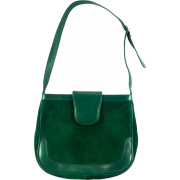 Steve Grindley Green Shoulder Bag - Messaggero borse - 