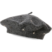 Steve Madden Star Studded Wool Beret - Kapelusze - 