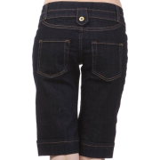 Stretch Denim Burmuda Jean Shorts Junior Plus Size Dark-Denim - Shorts - $43.99 
