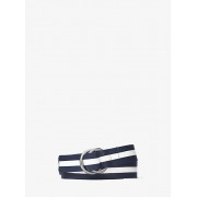 Striped Leather Belt - Cintos - $228.00  ~ 195.83€