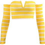 Striped knit top tube top - Shirts - $19.99  ~ £15.19