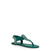 Studded Elastic Thong Sandals - Сандали - $12.99  ~ 11.16€