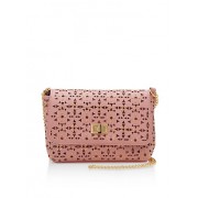 Studded Laser Cut Crossbody Bag - Hand bag - $16.99 