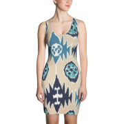 Sublimation Blue, Black, Design Dress  - Kleider - $49.00  ~ 42.09€