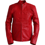 Superman Red Smallville Leather Jacket - Jacket - coats - $256.00 