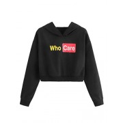 SweatyRocks Womens Long Sleeve Floral Print Pullover Hoodie Sweatshirt Tops - 半袖衫/女式衬衫 - $12.99  ~ ¥87.04