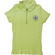 Sweet Daisy Embroidered Polo Shirt Short - Košulje - kratke - $25.99  ~ 165,10kn