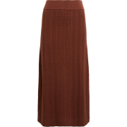 Sézane Caramel Marilou wool cotton skirt - Röcke - 