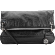 THE SAK Women's Pax Leather Crossbody Top Zip Handbag Black Metallic - Bag - $64.00 