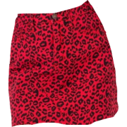 THE DUSTY RED LEOPARD MINI SKIRT - Krila - $50.00  ~ 42.94€