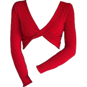 TWIST CROP SWEATER - Košulje - duge - 