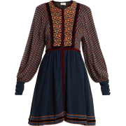 Talitha Athena Ashanti-print silk dress - Obleke - 