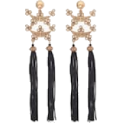 Tassel Linear Earrings - Aretes - 