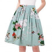 Taydey Line Pleated Vintage Skirts For Women - Skirts - $13.99 