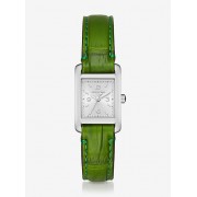 Taylor Silver-Tone And Crocodile Watch - Ure - $495.00  ~ 425.15€