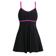 Tempt Me Women Two Pieces Plus Size Swimdress with Cheeky Bottoms - 泳衣/比基尼 - $14.99  ~ ¥100.44