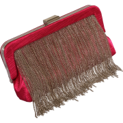 Textured Satin Chain Fringe Evening Clutch Bag - Torbe s kopčom - $40.99  ~ 35.21€