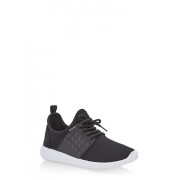 Textured Knit Lace Up Sneakers - Sneakers - $12.99 