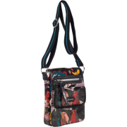 The SAK Artist Circle Small Flap Messenger Cross Body Black Peace Print - Borse - $44.00  ~ 37.79€