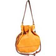 The SAK Indio Leather Drawstring Shoulder Bag Ochre - Borse - $82.20  ~ 70.60€