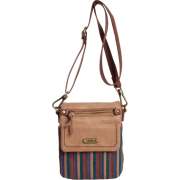 The SAK Parker Leather Small Flap Messenger Cross Body Cool Stripe - Borse - $62.30  ~ 53.51€