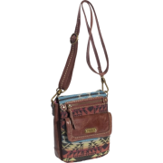 The SAK Parker Leather Small Flap Messenger Cross Body Teak Tribal - Borse - $62.30  ~ 53.51€