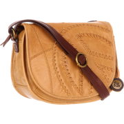 The SAK Topanga Leather Shoulder Bag Camel Peace - Borse - $74.00  ~ 63.56€