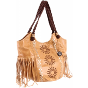 The Sak Indio Tote Camel Fringe - Borse - $109.00  ~ 93.62€