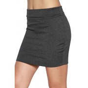 TheMogan Women's Basic Stretch Cotton Foldover Waistband Bodycon Tube Mini Skirt - Skirts - $5.99 