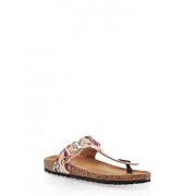 Thong Footbed Sandals - Sandals - $12.99 