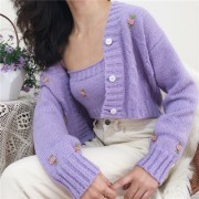 Three-dimensional crochet sweater 2 piec - Košulje - kratke - $39.99  ~ 254,04kn