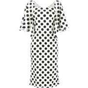 Tie-front Polka Dot Dress - Платья - $1,713.00  ~ 1,471.27€