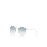 Tinted Metallic Frame Sunglasses - Sunglasses - $5.99 