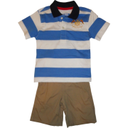 Toddler Boy's Tommy Hilfiger 2-Piece Outfit Blue/White/Khaki - Košulje - kratke - $52.00  ~ 330,33kn