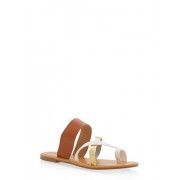 Toe Ring Slide Sandals - Sandals - $14.99 