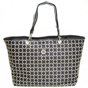 Tommy Hilfiger "H-Logo" Large Tote in Black / Alpaca (TH HANDBAGS, TOTES, PURSES, BAGS) - Borse - $103.00  ~ 88.47€