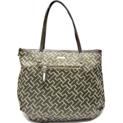 Tommy Hilfiger "Large Logo" Tote in Brown (TH HANDBAGS, TOTES, BAGS) - Hand bag - $84.99 