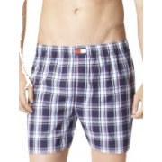 Tommy Hilfiger 4 Pack Woven Boxer (09T0290) Red/Blue - Underwear - $40.00 