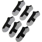 Tommy Hilfiger 6-pack Men's Low-cut Athletic Ankle Socks, Black / Grey - Multi (Fits Men's Shoe Size 7-12) - Underwear - $31.99 
