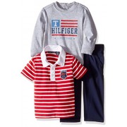 Tommy Hilfiger Baby Boys' Solid Long Sleeve, Polo and Pant Set - Pantalones - $25.20  ~ 21.64€