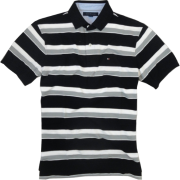 Tommy Hilfiger Black Davidson Stripe Polo - Košulje - kratke - $39.99  ~ 254,04kn