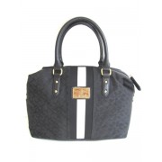 Tommy Hilfiger Bowler Satchel Handbag, Black Tonal - Hand bag - $99.98 