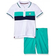 Tommy Hilfiger Boys' 2 Pieces Polo Shorts Set - Calções - $33.01  ~ 28.35€