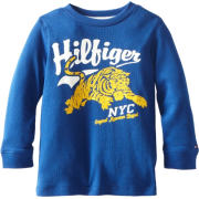 Tommy Hilfiger Boys 2-7 Long Sleeve Tovio Crew Shirt Limoges Blue - Košulje - duge - $24.50  ~ 21.04€