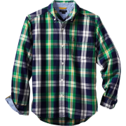 Tommy Hilfiger Boys 8-20 Long Sleeve Burton Plaid Woven Shirt Flag Blue - Košulje - duge - $39.50  ~ 33.93€