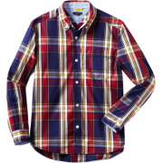 Tommy Hilfiger Boys 8-20 Long Sleeve Chip Plaid Woven Shirt Flag Blue - Košulje - duge - $39.50  ~ 33.93€
