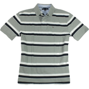 Tommy Hilfiger Classic-Fit Jonsi Stripe Polo Light Gray - Košulje - kratke - $47.00  ~ 298,57kn