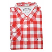 Tommy Hilfiger Denim Men Custom Fit Plaid Long Sleeve Shirt White/Red - Košulje - duge - $44.99  ~ 38.64€