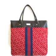 Tommy Hilfiger Large Tommy Tote Handbag, Large Logo, Red - Hand bag - $89.98 